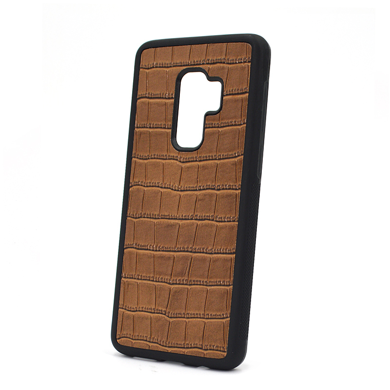 Pour Samsung S9 Crocodile Leather Phone Case