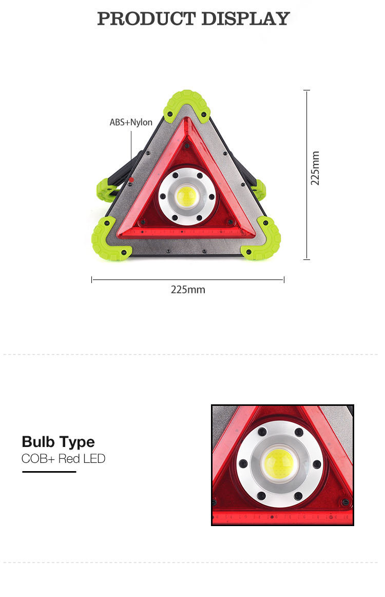 Outdoor Emergency Handheld Car Repair Adjustable bracket COB Led Inspection Work Light