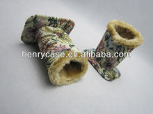 fancy leather printed eyeglass holder