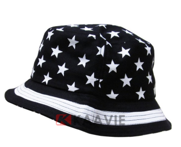 american flag stars print sun bucket hat