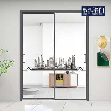 Sliding door glass door kitchen