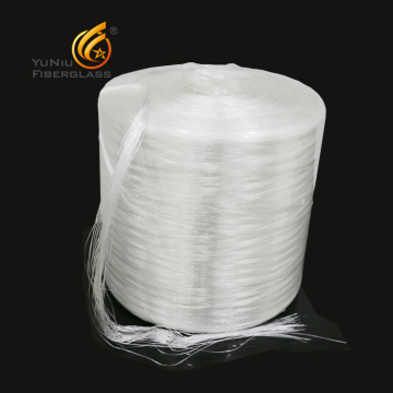Vinyl coated continuous multi-end roving fiberglass for gypsum
