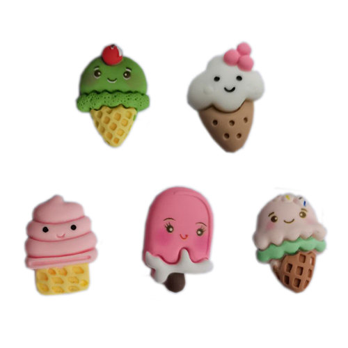 Cartoon Harz Ice Cream Charms Sweet Food Eis am Stiel Anhänger für DIY Art Decor Handmade Phone Case Ornament