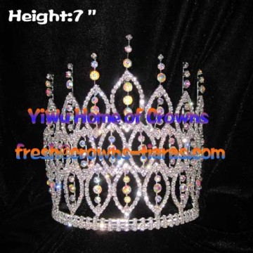 7inch AB Diamond Spike Pageant Crowns