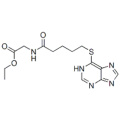 글리신, N- [1- 옥소 -5- (1H- 푸린 -6- 일 티오) 펜틸]-, 에틸 에스테르 (9CI) CAS 22181-94-8