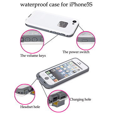 Hot Sale Waterproof for iPhone 5 Case, Case for iPhone