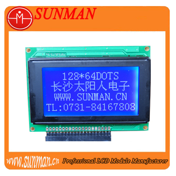 customized 128x64 graphic lcd display module