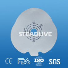 Medical adhesive flat hydrocolloid wafer