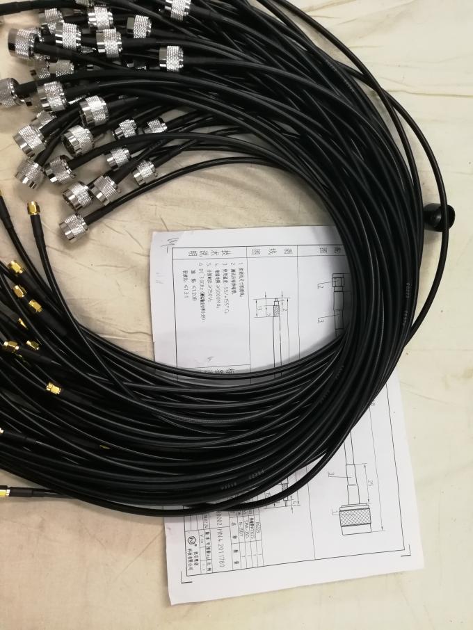 Black N Female To SMA Male Cable Assembly With N Type Female Connector 4