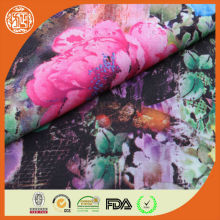 Best selling printed scuba knit fabric polyester spandex blend fabric