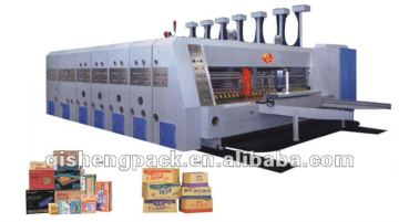 Automatic corrugated printing slotting die cutting carton box machine