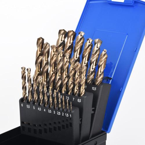 25pcs HSS M35 Cobalt 5% Twist Bits