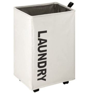 Rolling Collapsible Laundry Basket with Wheels