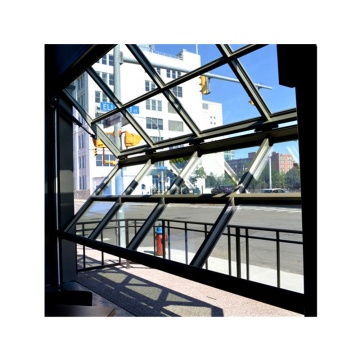 Aluminum Folding Egress Glass Windows Grilles for Bars, Restaurants, and Kitchens