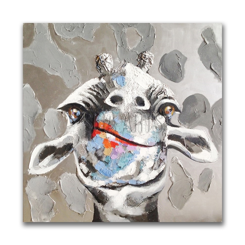 Portrait Of Animal Abstract Canvas Wall Art Animal Oil Painting