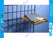 Custom Wire Floor Stand Gridwall Display Racks / Wire Mesh Shelf