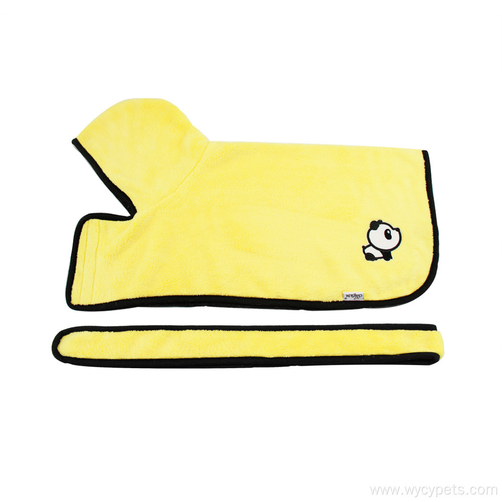 Hooded Quick Drying Super Absorbent Pet Bathrobe