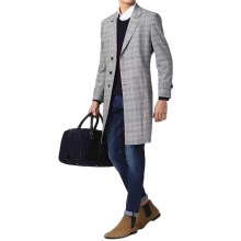 Made To Custom Plain men's winter coat men's coats wool formal long coat for men