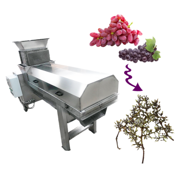 Grape Stem Remove Fruit Seed Pulp Separator Machine