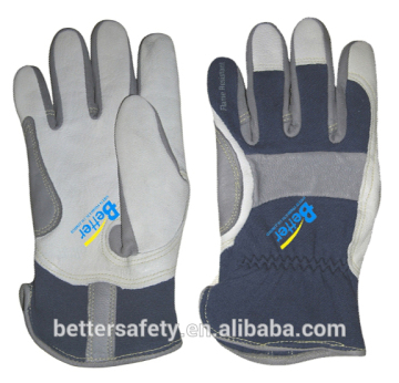 NEW Design FR cotton back Goatskin Leather Glove china supplier