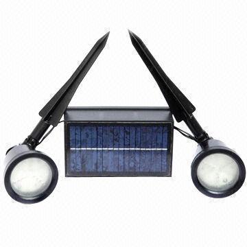 Solar garden spotlight with 1.8W solar panel