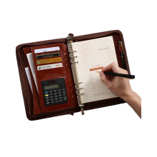 Customizable Business Manager Clip A5 Loose-leaf Creative Zipper Bag Notebook