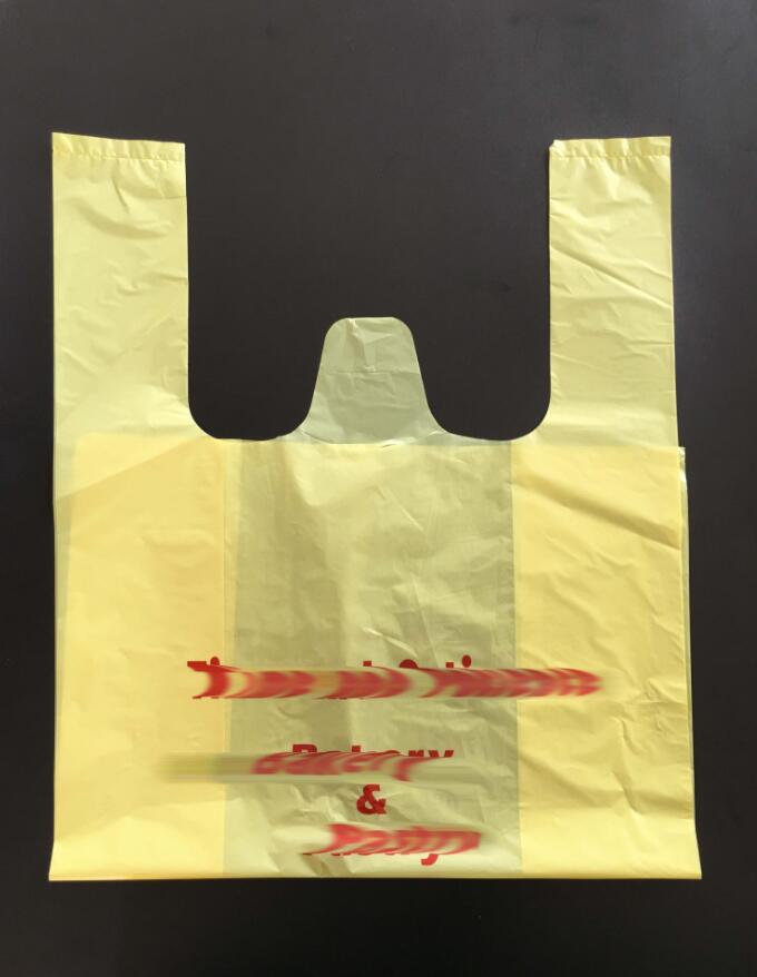 Plastic Bag for Shopping in Yellow