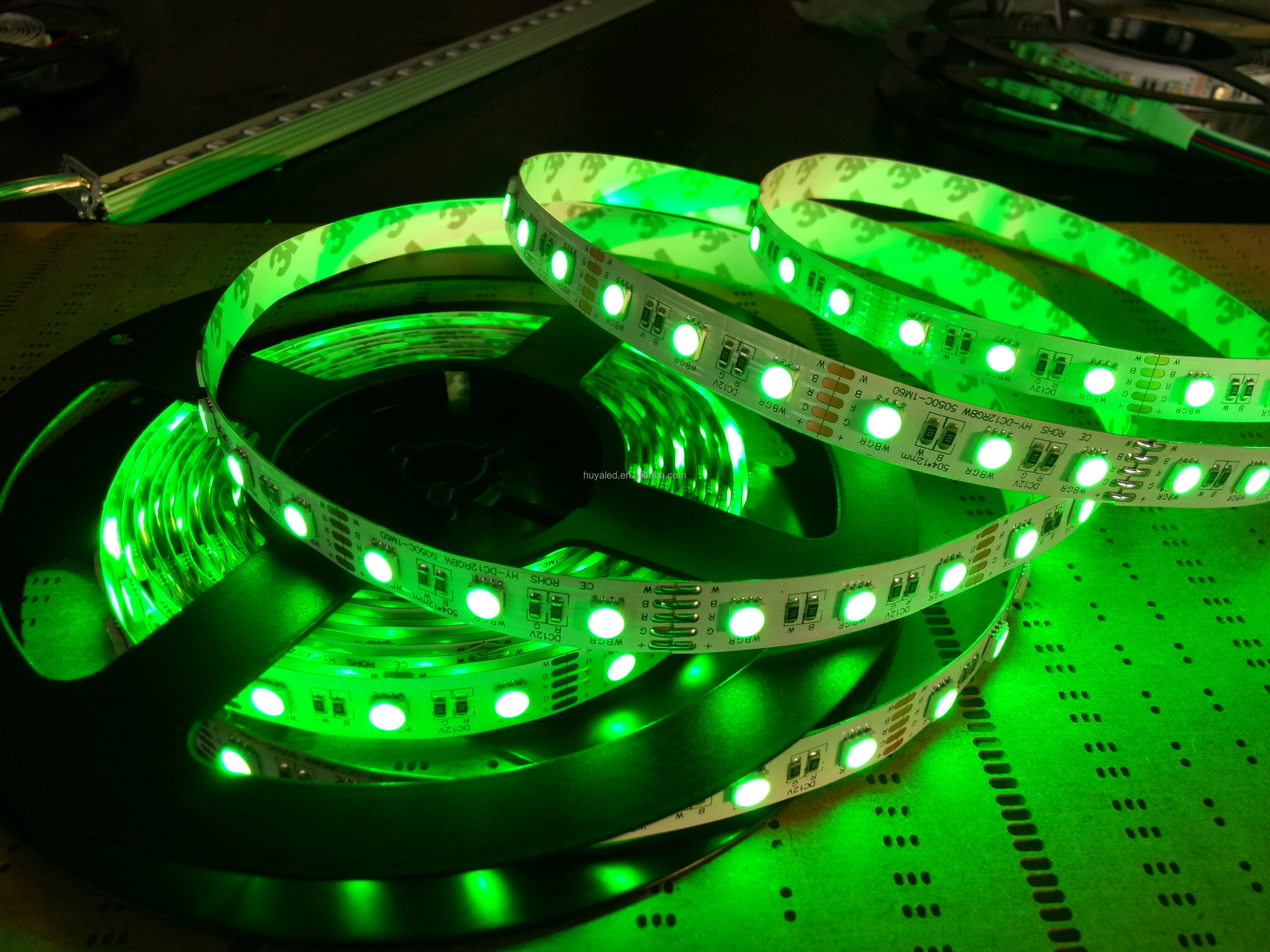 SMD 5050 RGBW 60 leds/m DC 24V  holiday   flexible  led tape  light  waterproof  strips  for room