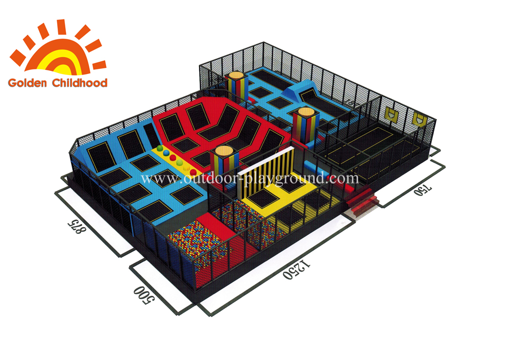 Dodgeball Trampoline Park For Children