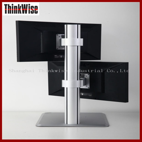 Aluminum dual vertical computer vesa monitor arms stand - Thinkwise L201