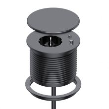 1 Outlet 2 USB Furniture Table Embedded Round Power Grommet Socket