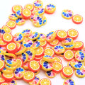 Simulatie Fruit Slice Polymeer Klei Kleurrijke Sinaasappel Citroen Plakjes Modder Klei Slime Vullen Voedsel Decor Nail Art DIY