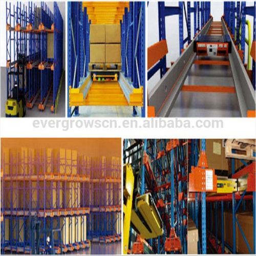 Garage storage, cold storage radio shuttle racking