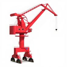 Material Handling Portal Crane: 10 Ton, Floating Dock, Level Luffing Portal Crane