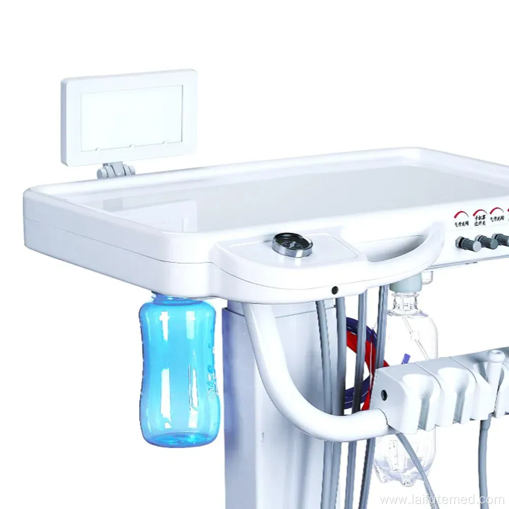 Portable Unit Dental Treatment Mobile Cart Trolley with Film Viewer