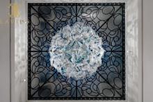 Wide curved artistic modern chandelier modern