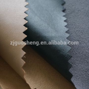 100% polyester suede pu synthetic leather material
