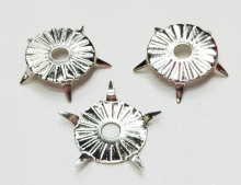 12mm Flat-Top Brass Nailheads 5 Prongs