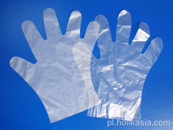 Rękawiczki jednorazowe PPE z tworzywa sztucznego