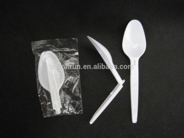 Disposable Plastic PP Folded Spoon with Individual Packing (length 108mm)