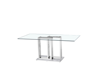 Modern glass large dining table