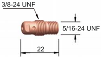 13N Tig Welding Collet Body