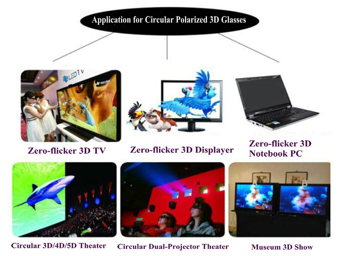 Passive 3D TV Glasses