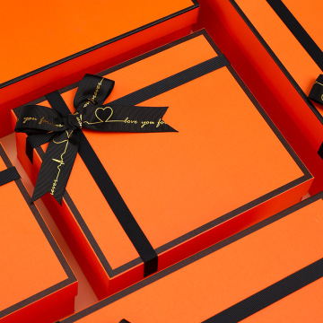 Custom Prime Logo Printed Orange Gift Box