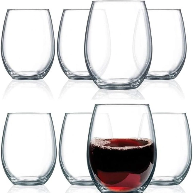 Best Selling Unbreakable Elegant Stemless Wine Glasses Shatterproof Glassware Cocktails Cups