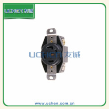 Uchen industrial 30A 250V Black NEMA L14-30R Locking receptacle