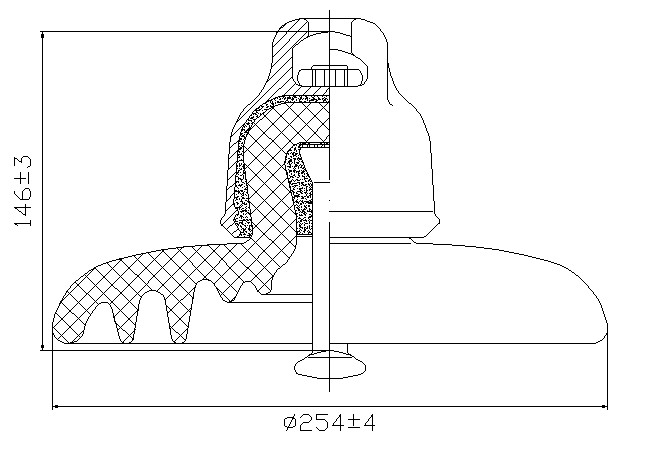 33kv Disc Suspension Insulator with ANSI Approved (52-3)