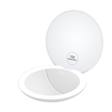 Illuminated Double Sided Folding Mirror