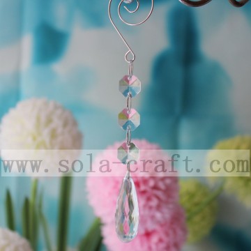 Fabricants directs de lustre de haute qualité accessoires d&#39;arbre de mariage en cristal acrylique larme et perles octogonales