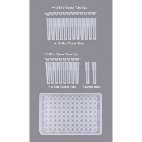 พลาสติก 1.1ml กล่องคลัสเตอร์ 12 แถบ